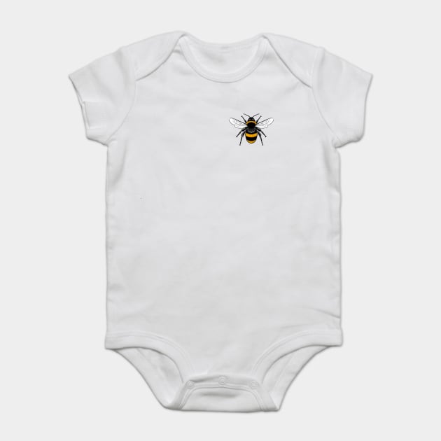 Worker Bee Pocket Baby Bodysuit by dumbshirts